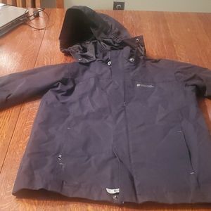 Kids size 10 black raincoat